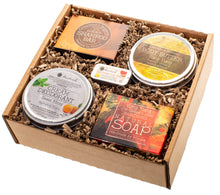 Load image into Gallery viewer, gift box of natural skincare linden tree