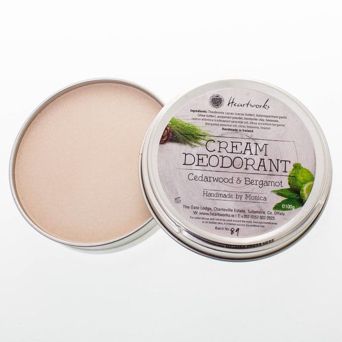 Bentonite Clay in Natural Cream Deodorant