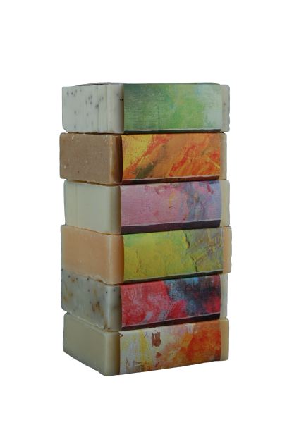 Naturally sourced colouring in our handmade soap