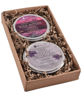 natural body butter and cream deodorant gift set